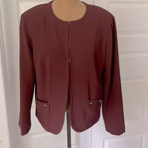 Gramercy by Alice ROI burgundy rust blazer size 14‎
